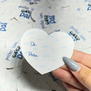 Mini cartão de Coração - Super Pai - Coleção Dia dos Pais