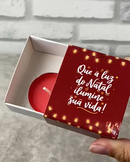 Mini Caixinha de Natal + Velinha