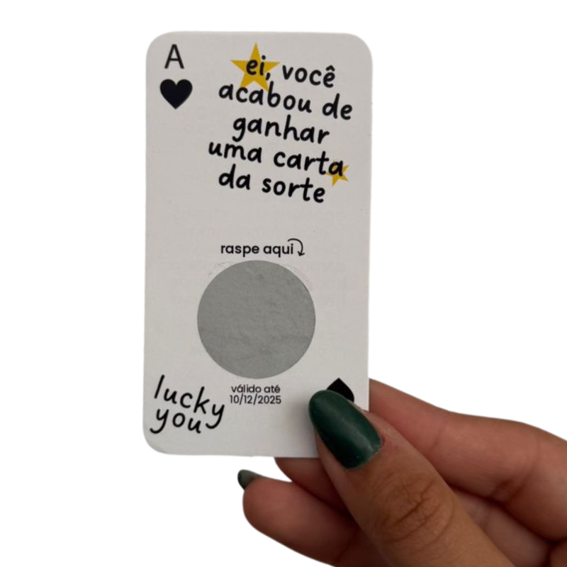 Raspadinha Personalizada - COM SEU LOGO - CCRA