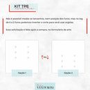 Kit Tag Economica com Embalagem Basculante Quadrada Pequena - COM SEU LOGO