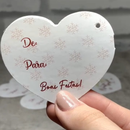 Mini cartão de Coração - Feliz Natal