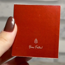 Mini Caixinha de Natal + Vela Premium  em Formato de Flor