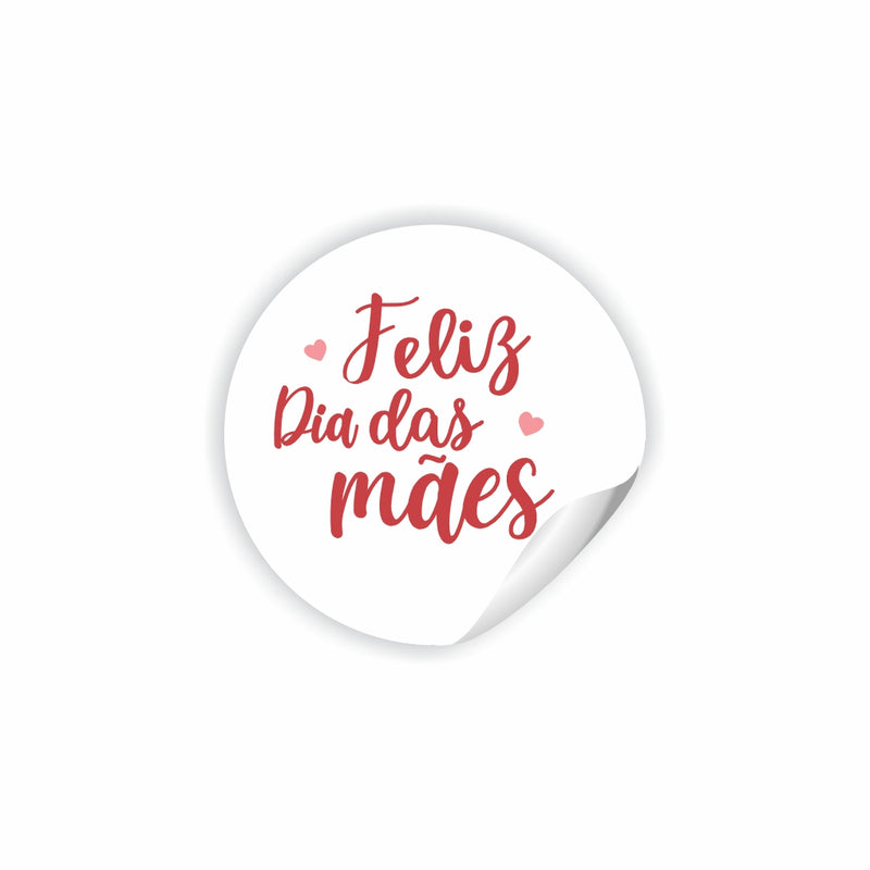 Adesivo 2,5 cm - Especial Dia das Mães - 120 un