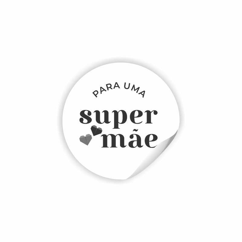 Adesivo 2,5 cm - Especial Dia das Mães - 120 un