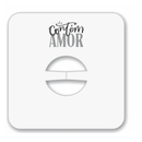 Tag Berloque 5x5cm - Contém Amor Brilho e Autoestima - Pronta Entrega