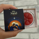 Mini Caixinha de Natal + Vela Premium  em Formato de Flor