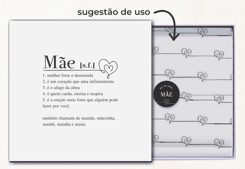Papel de Embrulho Médio  90g Detalhes Rosa - Especial Dia das Mães