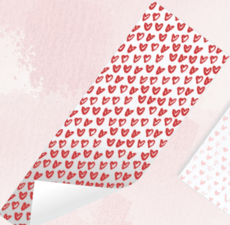 Papel de Embrulho Médio  90g  Vermelho - Especial Dia dos Namorados