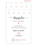 Card Agradecimento Grande 9x15cm - COM O SEU LOGO - CDP9X15