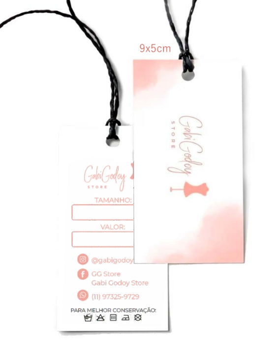 Card com Furo - Frente + Verso Colorido - COM O SEU LOGO - CCFUFV