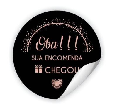 Adesivo 4cm - COM O SEU LOGO - ADRD4