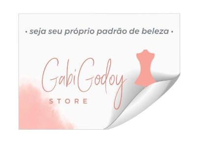 Adesivo 5x3cm - COM O SEU LOGO - ADRT5X3
