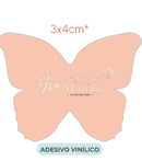 Adesivo Vinílico Corte Especial 3x4cm - COM O SEU LOGO - ADCE3X4