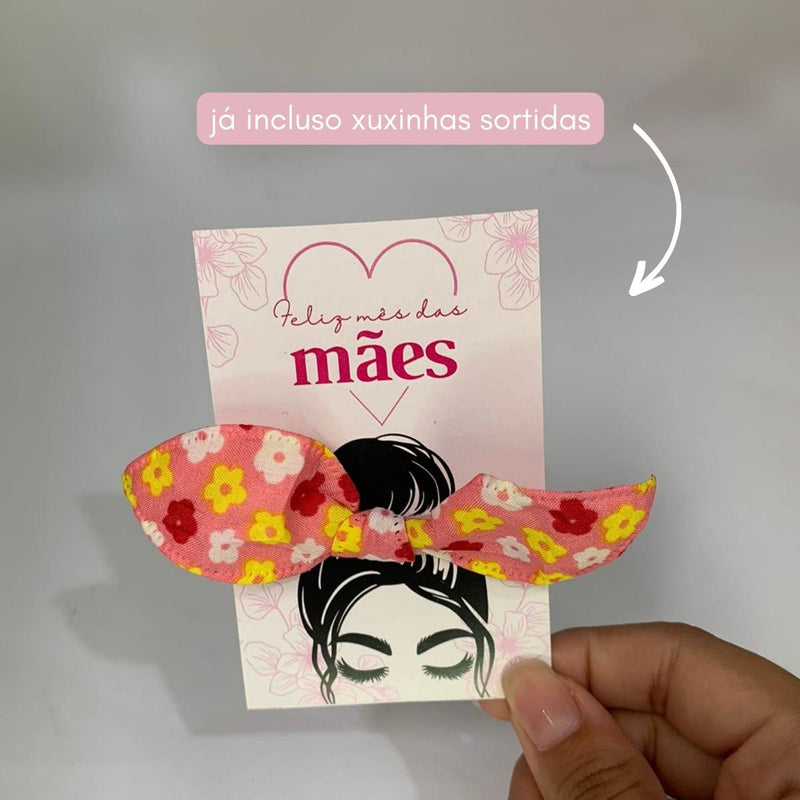 Card com Laço (Xuxinha) - Feliz Dia das Mães - 24un