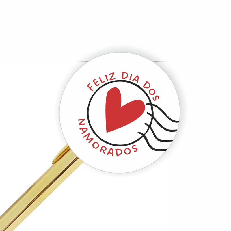 24un Adesivo 4 cm - Especial Dia dos Namorados