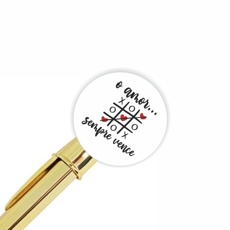 250un Adesivo 2,5 cm - Especial Dia dos Namorados