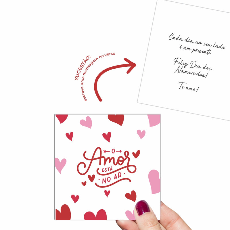 Cartão O Amor Esta No Ar - Edição dia dos namorados