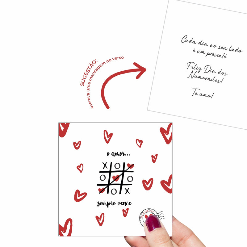 Cartão O Amor Sempre Vence  - Edição dia dos namorados