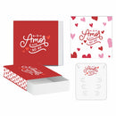100un Kit 1 O amor está no ar - Caixinha + Tag Multiuso Grande  + Cartão