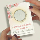 Lembrancinha Dia Das Mulheres Card Com Vela - Flores