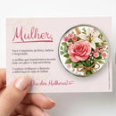 Lembrancinha Cartão Com Vela Aromática Dia Das Mulheres -Flor