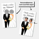 Cartão Raspadinha Ache Os Noivos Casamento Brincadeira