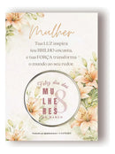 Lembrancinha Cartão Com Vela Aromática Dia Das Mulheres - Laranja