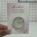 Lembrancinha Dia Das Mulheres Card Com Vela - Rosa