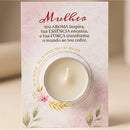 Lembrancinha Dia Das Mulheres Card Com Vela - Rosa