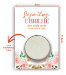 Lembrancinha Cartão Com Vela Aromática Dia Das Mulheres - Seja Luz