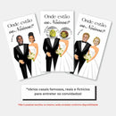 Cartão Raspadinha Ache Os Noivos Casamento Brincadeira
