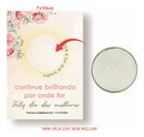 Lembrancinha Dia Das Mulheres Card Com Vela - Flores