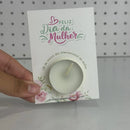 Lembrancinha Dia Das Mulheres Card Com Vela