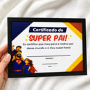 25 Quadro Melhor Pai Do Mundo Lembrancinha Escolar Moldura