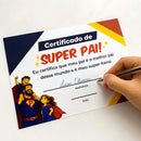 10 Quadro Certificado Melhor Pai Do Mundo Presente Criativo
