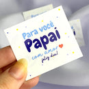 250 Mini Cartão Tag Motivacional Mensagem Feliz Dia Dos Pais
