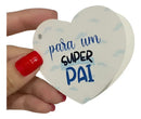 50 Cartão Tag Furo De Presente Mensagem Dia Dos Pais Super