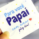 250 Mini Cartão Tag Motivacional Mensagem Feliz Dia Dos Pais