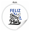 Etiquetas Adesivo Dia Dos Pais 4cm  Kit C/96 Mimo Presente