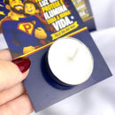 100 Cartão Dia Dos Pais Com Vela Brinde Lembrancinha Escolar