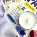 20 Cartão Feliz Dia Dos Pais Com Mini Vela Lembrancinha Mimo