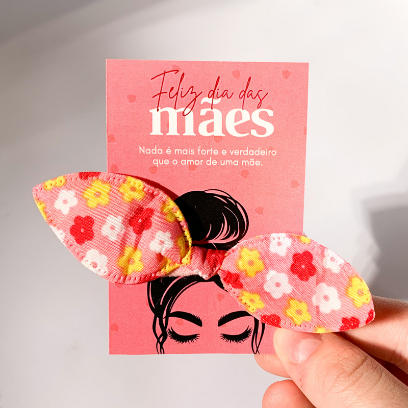 Card com Laço (Xuxinha) - Feliz Dia das Mães - 96un