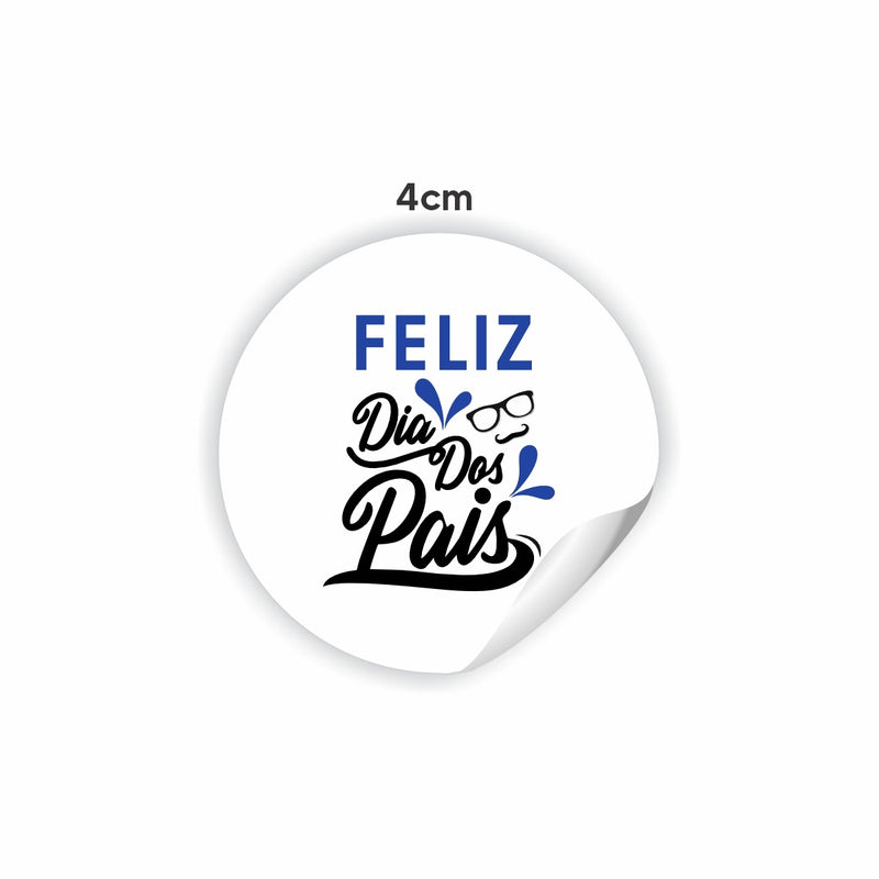 Adesivo  Feliz Dia dos Pais - 4cm