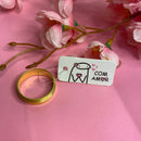 Mini Tag Anel Com Amor - 25un