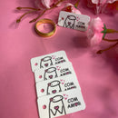 Mini Tag Anel Com Amor - 25un