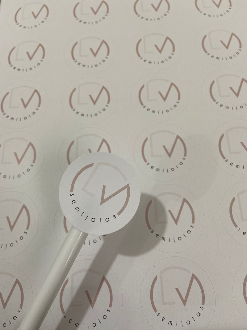 Adesivo 4cm - COM O SEU LOGO - ADRD4