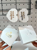 ADICIONE HOT STAMP - DOURADO OU PRATA - G (6cm)