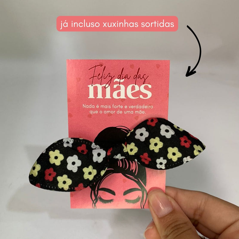 Card com Laço (Xuxinha) - Feliz Dia das Mães - 24un