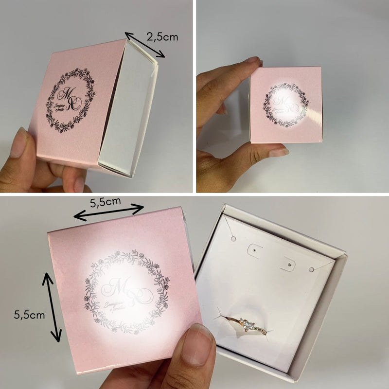 Caixinha Gaveta P - HOLOGRÁFICA - COM SEU LOGO - 5,5cm
