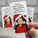 100 Un Card Tag Brinco Natalino 9x5cm